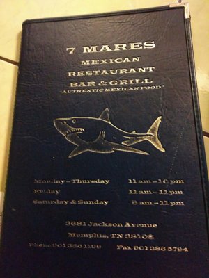 Menu photo 1 El 7 Mares Bar & Grill Memphis, TN