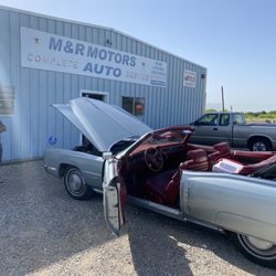 M & R Motors - Outside the shop
