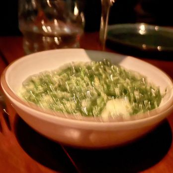 Matu - Creamed Spinach, Braised Leeks was excellent although a blurry photo - Steakhouses Near Me - Beverly Hills, California Matu - Creamed Spinach, Braised Leeks was excellent although a blurry photo - Steakhouses Near Me - Beverly Hills, California