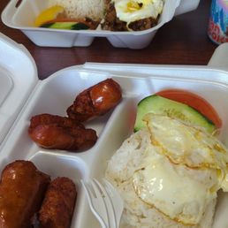 Longsilog and sisig Longsilog and sisig