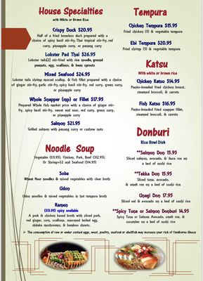 Menu photo 4 Tokyo Thai Sushi Japanese Restaurant Naples, FL