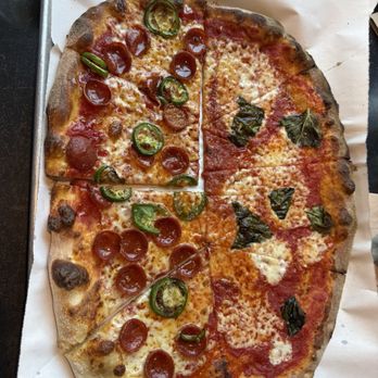 Urbn One Paseo - Half/half Small Hot Honey and Marg pizza shop - Pizza Near Me - San Diego, California