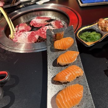 Chubby Cattle - Salmon nigiri - Barbeque Near Me - Chicago, Illinois