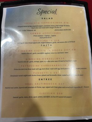 Menu photo 8 Sicilia In Bocca Morgan Hill, CA Menu photo 8 Sicilia In Bocca Morgan Hill, CA