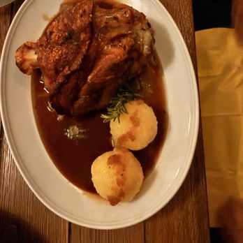 Münchner Stubn - Half order of pork knuckle. My husband liked it a lot. - Bavarian Near Me - Munich, BY Münchner Stubn - Half order of pork knuckle. My husband liked it a lot. - Bavarian Near Me - Munich, BY