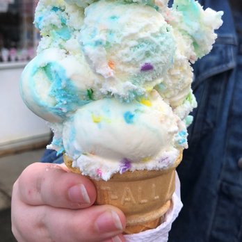 The Sundae Shop - Birthday Cake Ice Cream Cone - Burgers Near Me - Midland, North Carolina The Sundae Shop - Birthday Cake Ice Cream Cone - Burgers Near Me - Midland, North Carolina