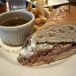 1/2 waygu dip sandwich with fries 1/2 waygu dip sandwich with fries