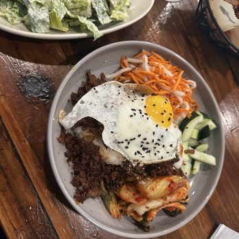 Food and Beer - Korean bowl and Chicken Ceasar Salad - Burgers Near Me - Venice, Florida