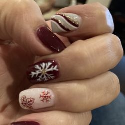 Jersey Nails & Spa - Beautiful Christmas design done by Sonia!
