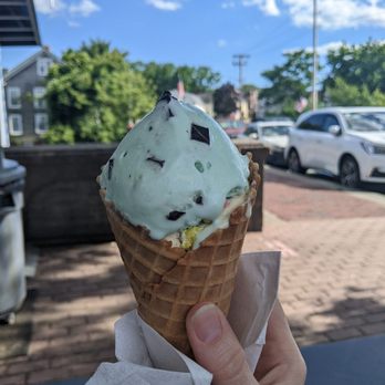 Dear Hearts Ice Cream - Mint Chip on top of Birthday Cake (with real cake bites!) - Ice Cream & Frozen Yogurt Near Me - Cranston, Rhode Island Dear Hearts Ice Cream - Mint Chip on top of Birthday Cake (with real cake bites!) - Ice Cream & Frozen Yogurt Near Me - Cranston, Rhode Island