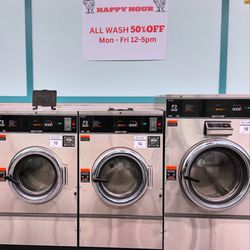 Big Load Laundry - Large and XL washers that can hold up to 4 loads of laundry in the large washer and up to 6 loads in the XL washer.