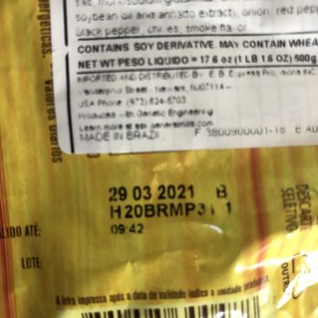 Brasil Bistro - Product expired  March 29th, 2021, they sold it to me July 10th, 2021! - Brazilian Near Me - El Cerrito, California