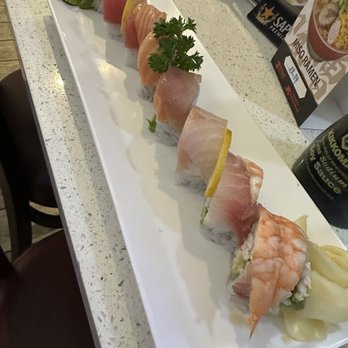 Happy Sushi - My Rainbow Roll. Delicious - Sushi Bars Near Me - Gardena, California Happy Sushi - My Rainbow Roll. Delicious - Sushi Bars Near Me - Gardena, California
