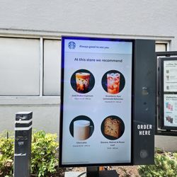 Starbucks - Welcome sign