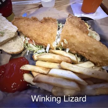 Fisher's Cafe & Pub - winking lizards legit fish sandwich. - Pubs Near Me - Peninsula, Ohio Fisher's Cafe & Pub - winking lizards legit fish sandwich. - Pubs Near Me - Peninsula, Ohio