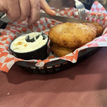 Bubba's - Potato pancakes w/ sour cream - Polish Near Me - Latrobe, Pennsylvania Bubba's - Potato pancakes w/ sour cream - Polish Near Me - Latrobe, Pennsylvania