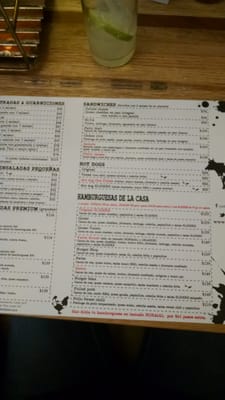 Menu photo 6 Sliders Burger Shop México, D.F., DIF