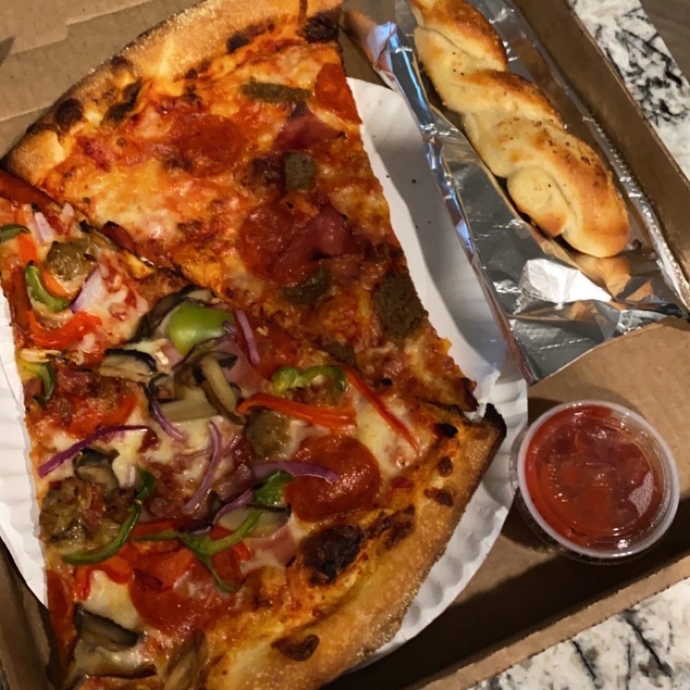Slices - Supreme and Meat Lovers slices and a garlic twist. We really enjoyed it (and very fair price). - Pizza Near Me - Tempe, Arizona