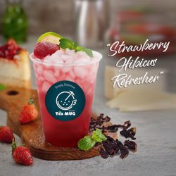 Tea Mug Boba - Strawberry Hibiscus Refresher