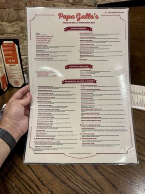 Menu photo 1 Papa Gallo's Mexican Grill Celina, TX