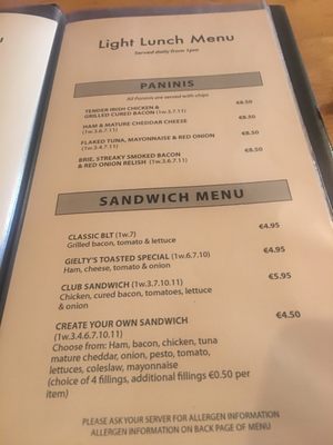 Menu photo 4 Gielty's Clew Bay Achill Island, MO Menu photo 4 Gielty's Clew Bay Achill Island, MO