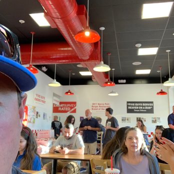 Five Guys - All the people waiting... - Burgers Near Me - Issaquah, Washington