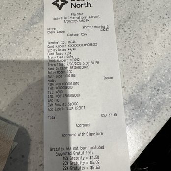 PigStar - Receipt - Barbeque Near Me - Nashville, Tennessee PigStar - Receipt - Barbeque Near Me - Nashville, Tennessee