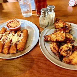 Tim's Mozzarella Sticks and Times Peruvian Grilled Wings! YESSSS!