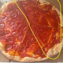 Nick's Pizza Express - Paid for while topping and only got half