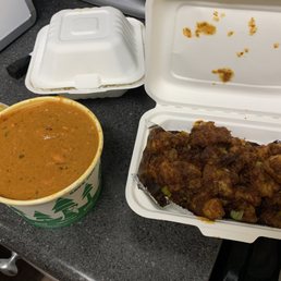 Butter Chicken (GF) and Gobi Manchurian (Chefs Special, Vegan) Butter Chicken (GF) and Gobi Manchurian (Chefs Special, Vegan)