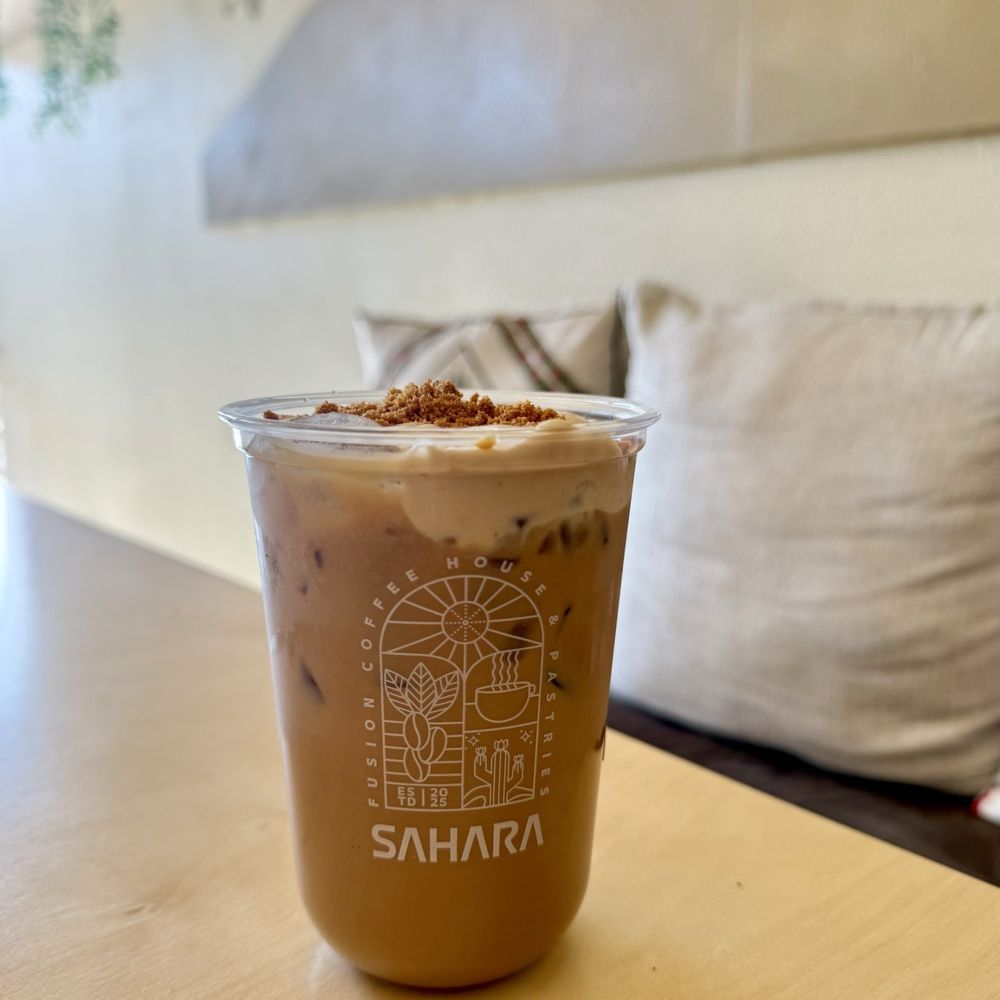 Sahara Coffee - Iced biscoff latte - Coffee & Tea Near Me - Phoenix, Arizona Sahara Coffee - Iced biscoff latte - Coffee & Tea Near Me - Phoenix, Arizona