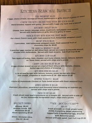 Menu photo 1 Kitchens Hardware and Deli Mineola, TX