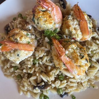 Athena's Corner - Stuffed shrimp on top of Ozio pasta - Greek Near Me - Seabrook, Texas Athena's Corner - Stuffed shrimp on top of Ozio pasta - Greek Near Me - Seabrook, Texas