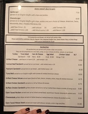 Menu photo 7 Duffy's Tavern Staten Island, NY