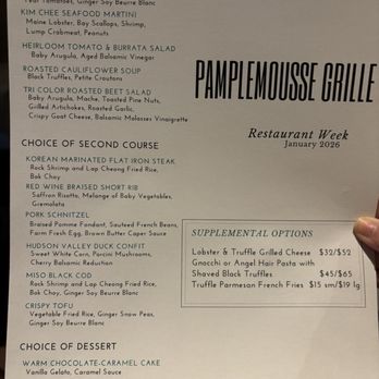 Pamplemousse Grille - SDRW 2025 menu. Ig@mel_foodie_ventures - New American Near Me - Solana Beach, California