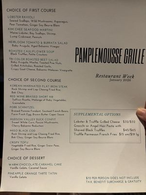 Menu photo 5 Pamplemousse Grille Solana Beach, CA