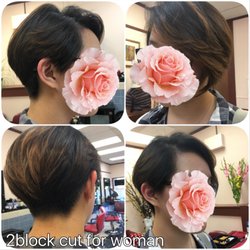 Shana Hair Salon - Two block hair cut for woman