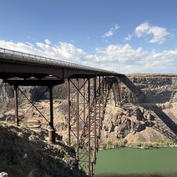 Perrine Coulee Falls - Different view of bridge