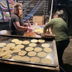 Angel's Tijuana Tacos - The lovely ladies making fresh tacos