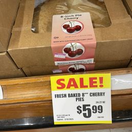 Sales tag for a pie that the lazy staff forced me to walk back and snap.