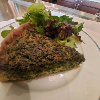 Bouchon - Quiche. Too much spinach IMO. Slightly burnt . - French Near Me - Las Vegas, Nevada