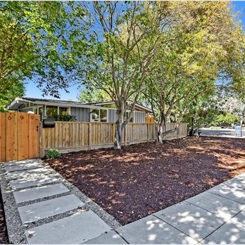 Contractors Central - Individually poured concrete walkway steps, surrounded by decomposed gravel.  Trees shapped, trimmed and thinned. - Landscaping Near Me