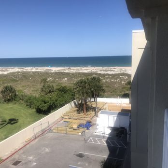 Guy Harvey Resort St Augustine Beach - Ocean view from room 520. The pool is at the end of the building. - Resorts Near Me - Saint Augustine Beach, Florida