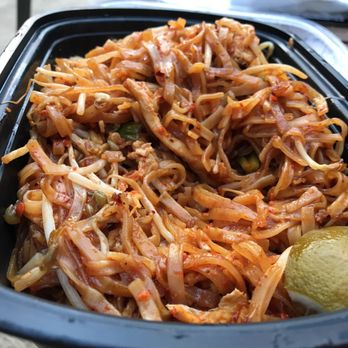Thai 999 Express - $10 Pad Thai with chicken, not much protein but delicious flavor - Thai Near Me - Concord Twp, Ohio