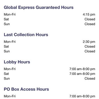 US Post Office - Hours of operation per usps website - Post Offices Near Me - Tucson, Arizona