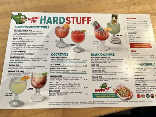 Menu photo 6 Fuzzy's Tacos and Margs Kingwood, TX
