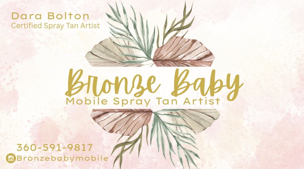 Bronze Baby Mobile Spray Tans Logo