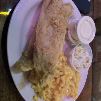 Slyder's Tavern - Friday special. Walleye with Mac n cheese and slaw. - Bars Near Me - Dayton, Ohio Slyder's Tavern - Friday special. Walleye with Mac n cheese and slaw. - Bars Near Me - Dayton, Ohio