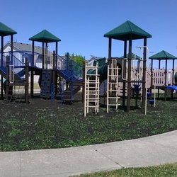 Jerry L Thornburg Memorial Park - playground with slides