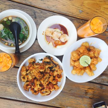 SAGE - Crispy calamry is awesome, rock shrimp, shrimp shumay and tom yum soup! - Thai Near Me - Brooklyn, New York